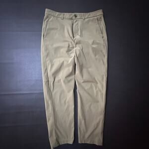 Lululemon Pants Mens 34x30 Beige Commission Slim Fit Work Travel Comfort Stretch